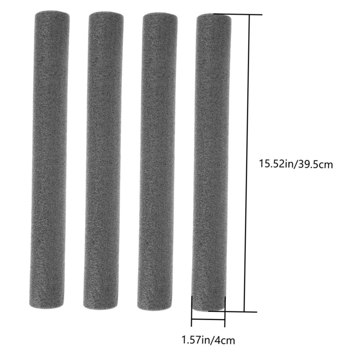 INOOMP 6pcs Trampoline Pole Covers Black Foam Sleeves for Protective Enclosure Soft Material Safety Barrier Easy Installation Replacement Parts for Trampolines