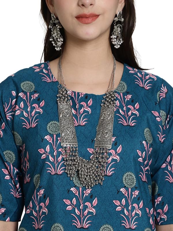 Image of 7Threads Kurti for Women|Kurti|Kurta|Kurta for Women|Crepe Kurti|Printed Kurta|Crepe Straight Kurti Kurti