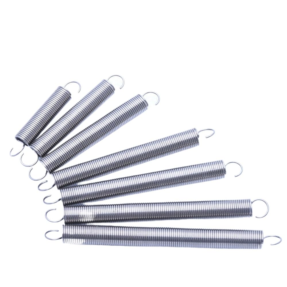 1Pcs Spring Steel Expansion Spring Tension Wire Dia 1.0 Extension Galvanised Extending Spring Outer Diameter:6mm-10mm Length 30mm-320mm (1mm-8mm,Length120mm)