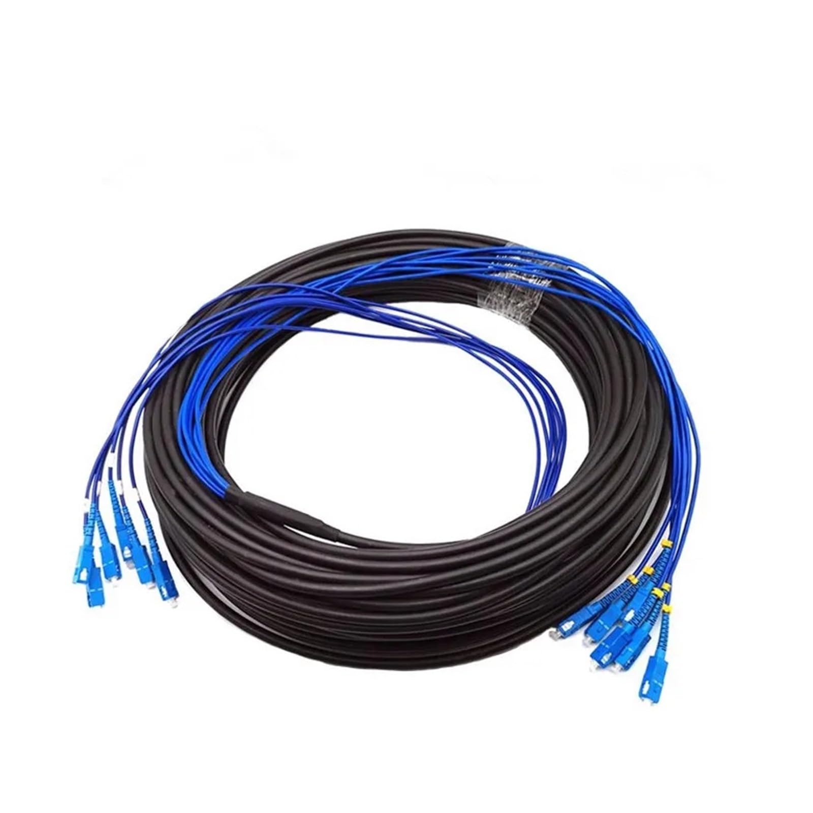 Câble à fibre optique blindé SC UPC extérieur, monomode, 2 à 12 conducteurs, GYXTW, 200 m(6-core 6SC-6SC)