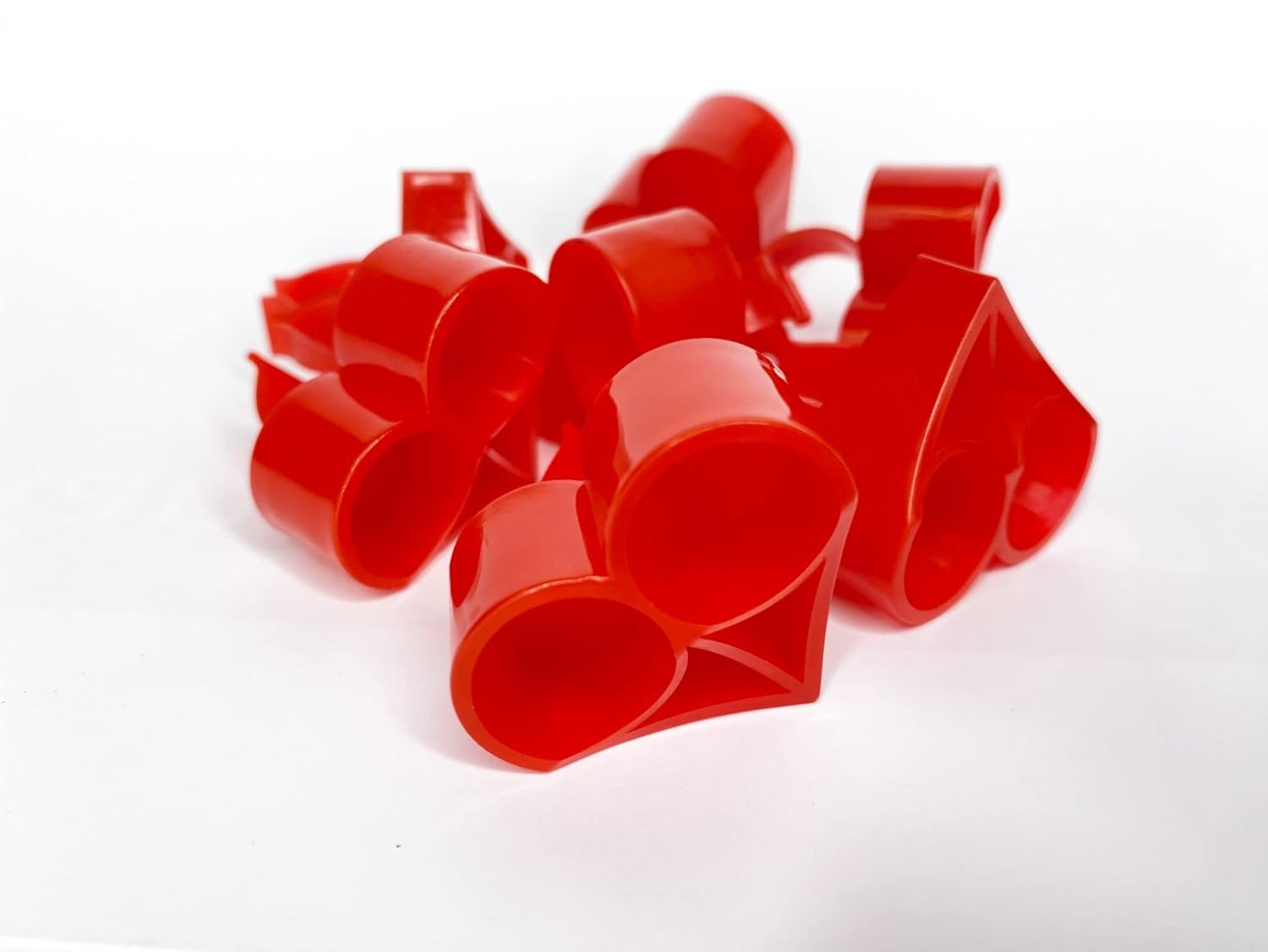 SofTap Heart Ring Pigment Cups Disposable Tattoo Ink Caps for PMU Permanent Makeup Brows Lips Eyeliner Areola SMP Hands Free Ring Cups Machine and Hand Method