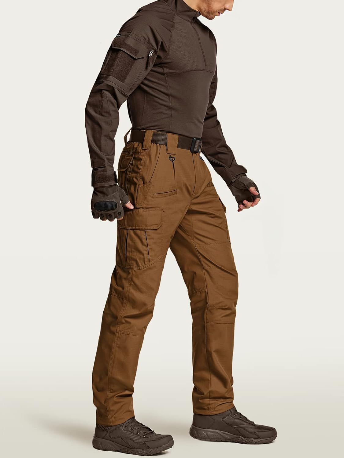 CQR Men's Tactical Pants, Water Resistant Ripstop Cargo