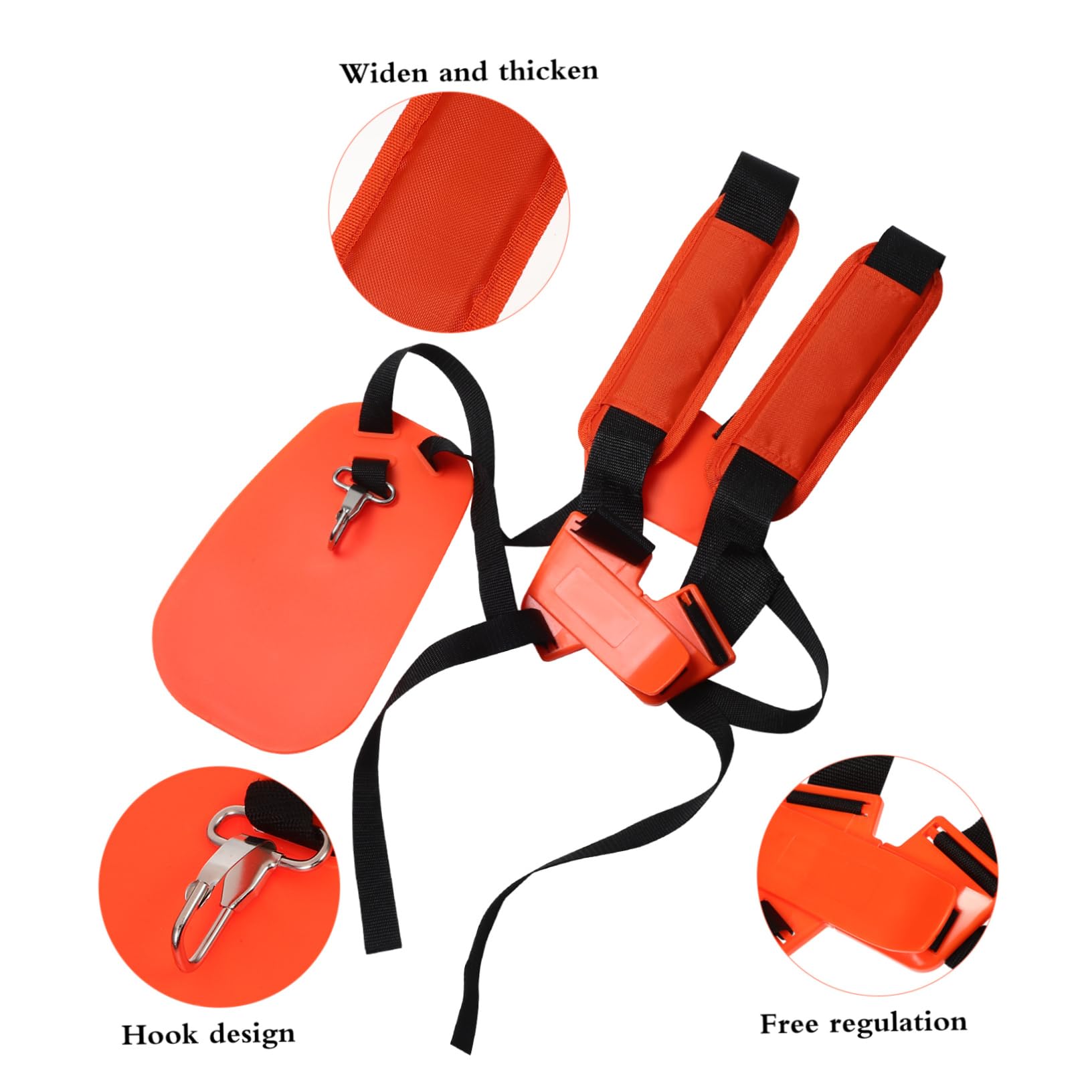 Gatuida Arnés De Hombro para Recortadora De Césped y Soporte Ergonómico para Desbrozadoras y Cortacéspedes para Jardinería y Reducción De