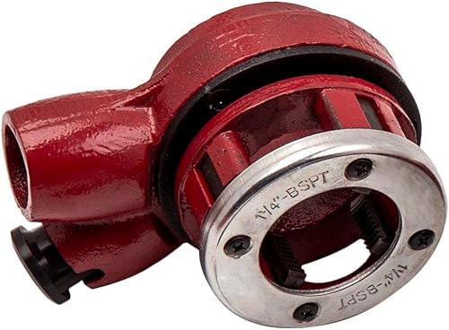 Miniatura 9 de maXpeedingrods BSPT - Kit de roscado de tubo de trinquete, juego de herramientas de roscado manual de tubo de trinquete con 6 troqueles de 14