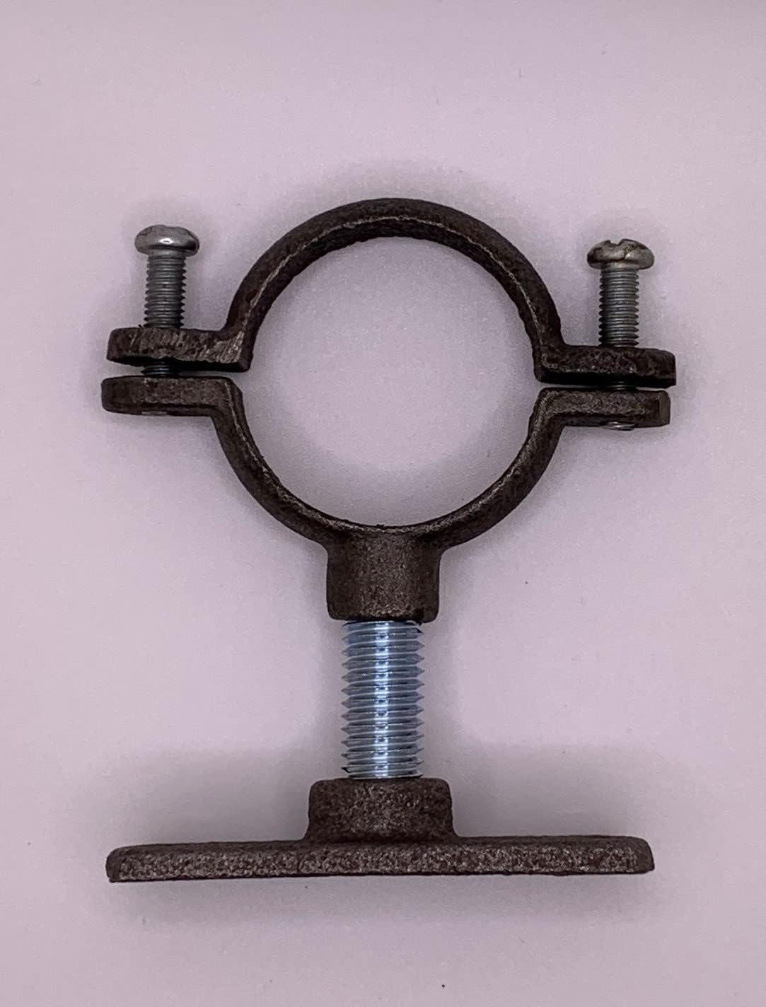 Black Malleable Iron 22mm Munsen Ring with 60mm Steel Threaded Rod and