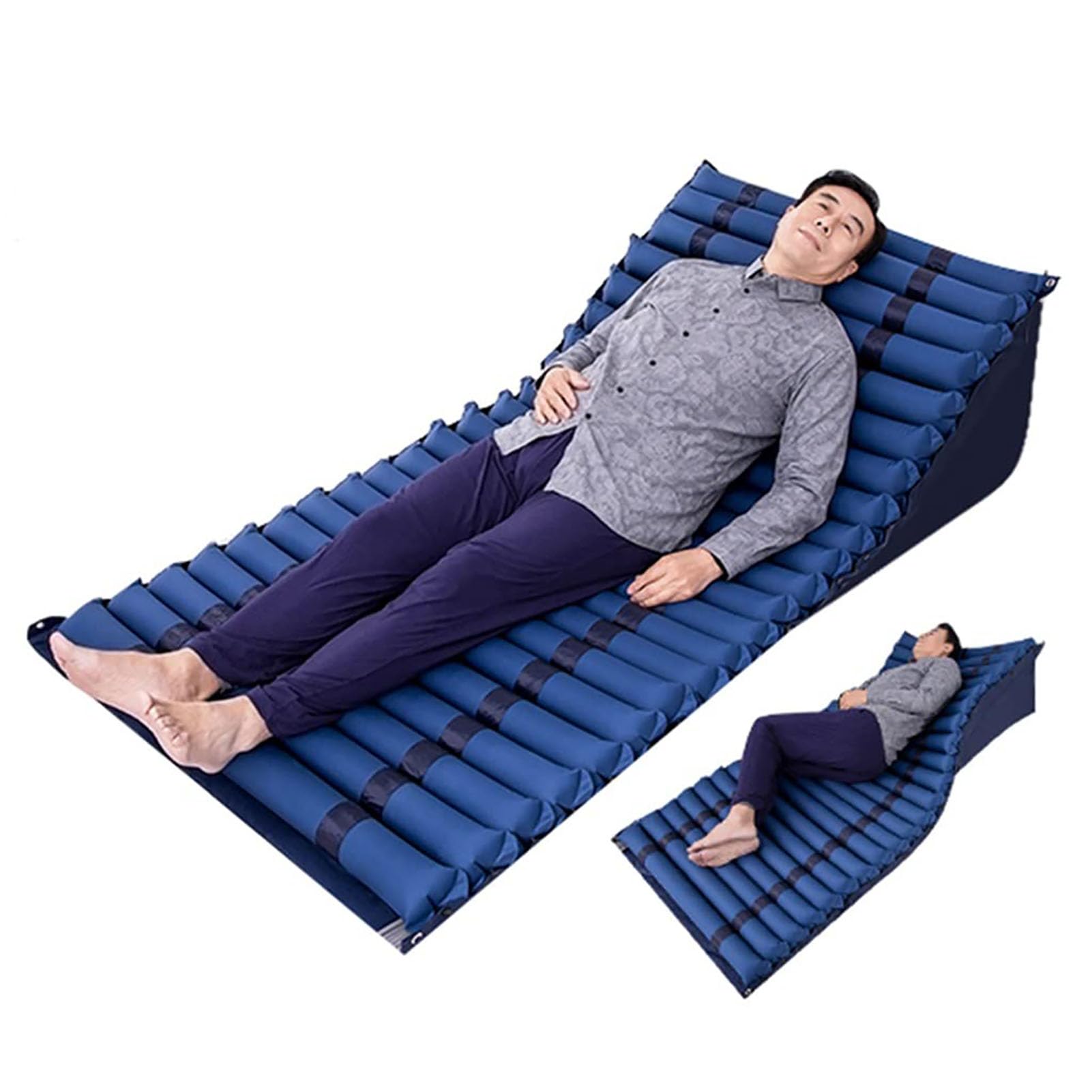 Matelas anti-escarres gonflable et drap pneumatique pression alternée