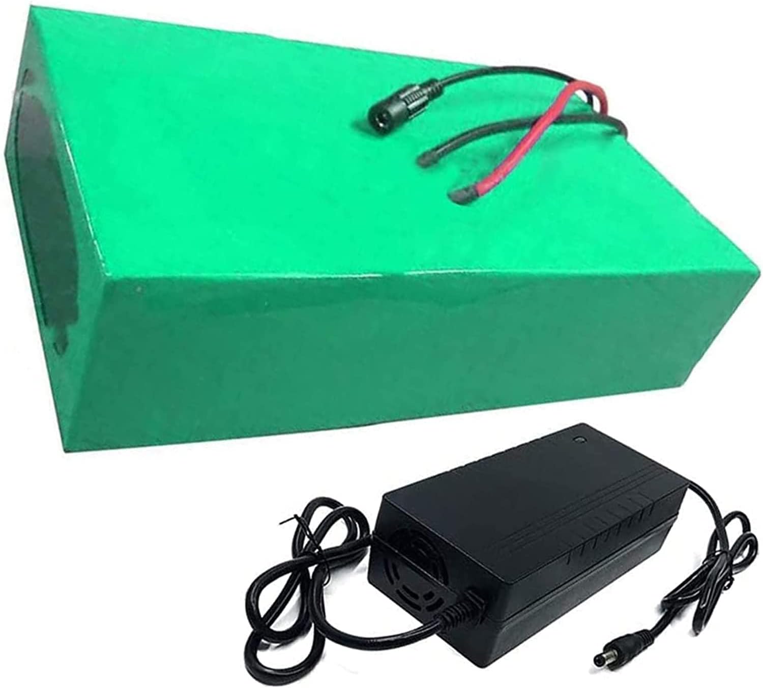 WOGQX Paquete de batería de Litio de 24V 24Ah 7S8P 24000mAh Bicicleta eléctrica Scooter Batería de Iones de Litio BMS Incorporado para 250W 350W 500W 750W Motor de Bicicleta eléctrica con Cargador