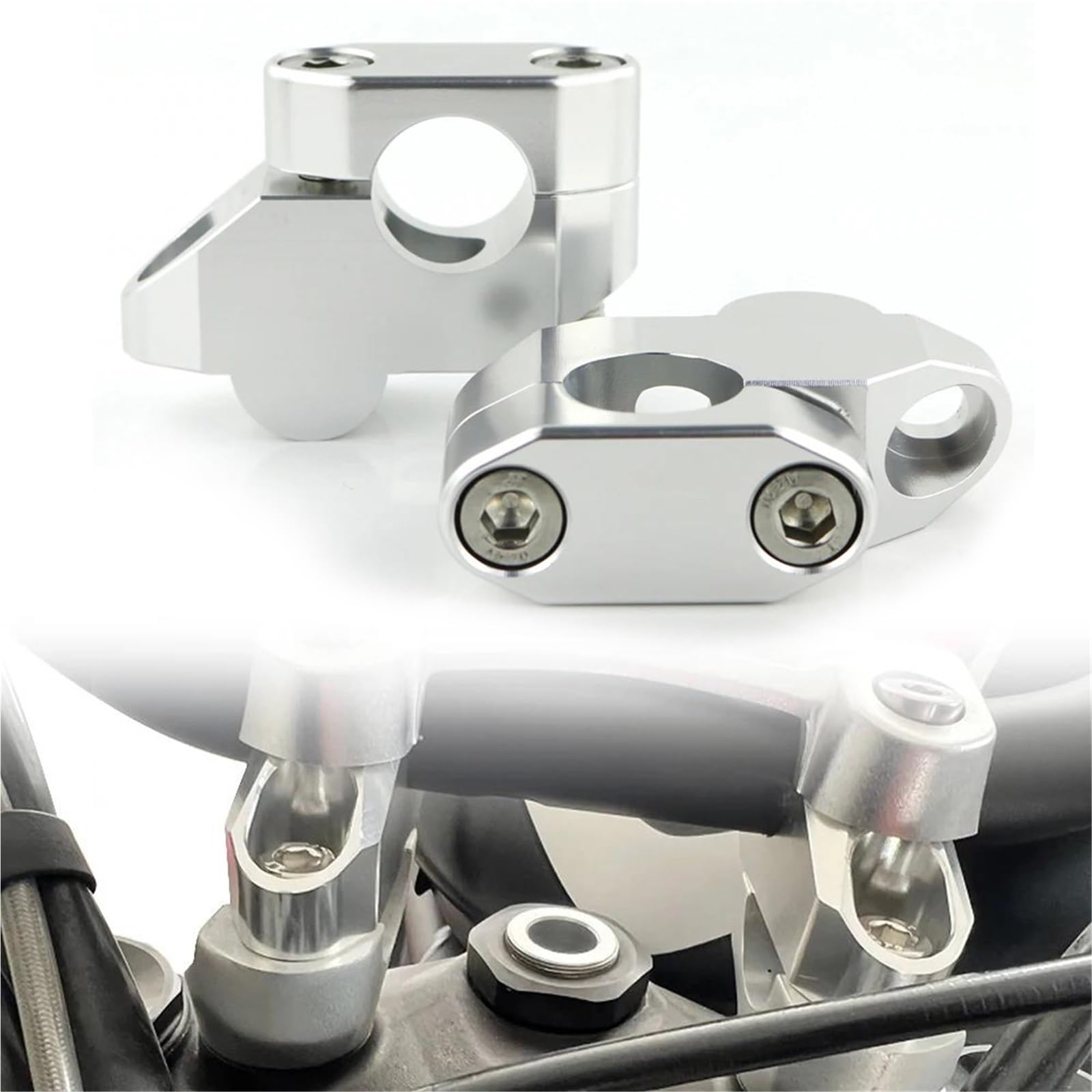 Rehausseur de guidon 22 mm pour Suzuki V-Strom 650 DR650 en alliage haute résistance