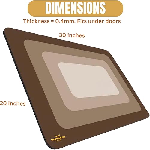 Miniatura 10 de Alfombra de baño de 20 x 30 pulgadas -Alfombras de baño finas para debajo de la puerta - Alfombra de ducha antideslizante - Alfombra de baño de