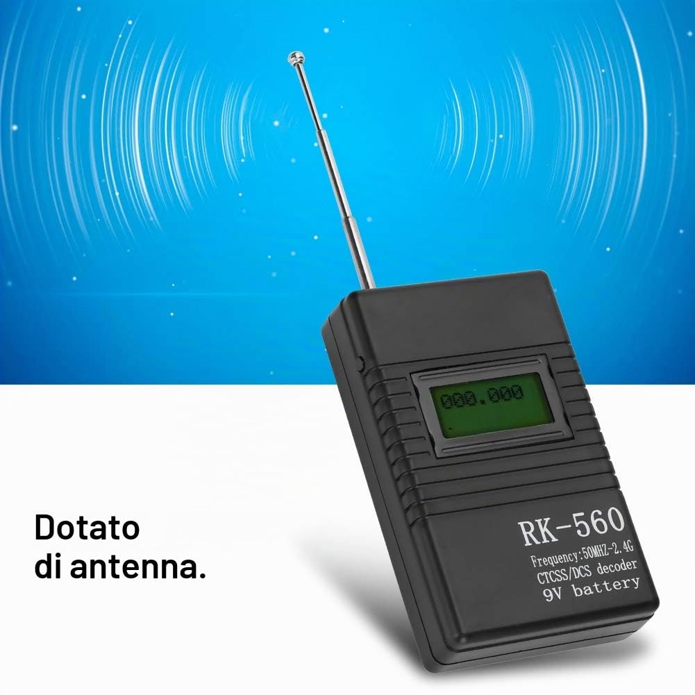 Misuratore di Frequenza Accurato RK560 50 MHz 2,4 GHz Misuratore di Frequenza Portatile Portatile per Test di Radiofrequenza Rk 560 Rike Rk 560 RK560 Palmare Portatile Accurato