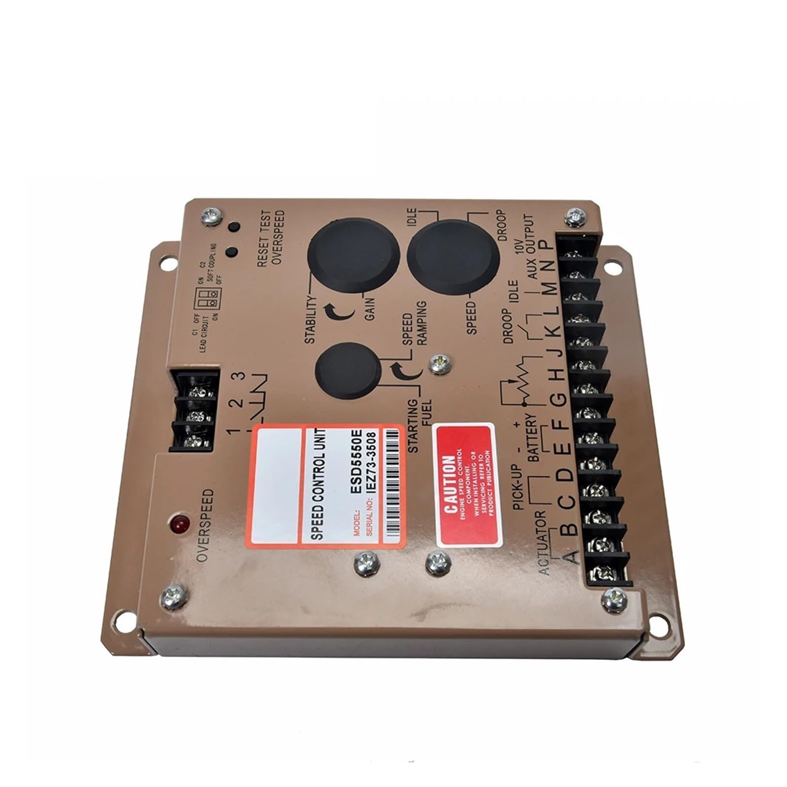 Carte de contrôle de Vitesse du générateur Module de contrôle du régulateur ESD5550E, régulateur électronique du générateur ESD5550