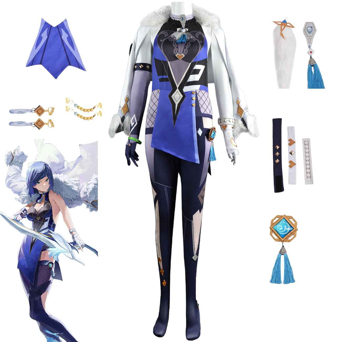 Amazon.co.jp: [YAYANA] 原神げんしんゲームコスプレ璃月 夜蘭 