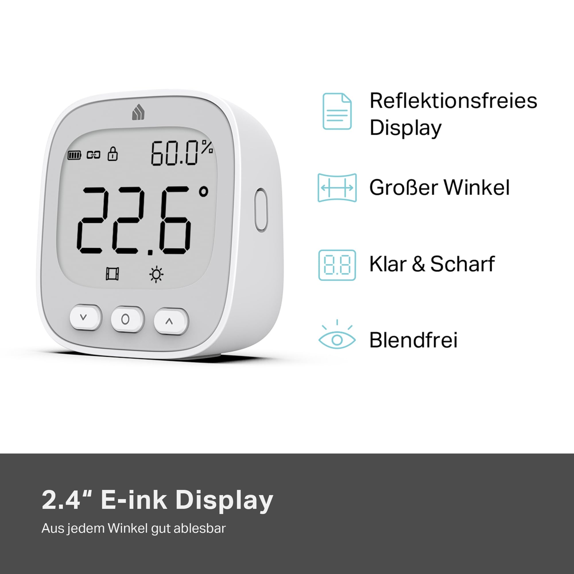 Bündel von TP-Link Kasa Heizkörperthermostat KE100 KIT + KE110 Sensor – Steuern Sie EIN einzelnes oder mehrere Thermostate bequem per Gerätetaste oder Smartphone