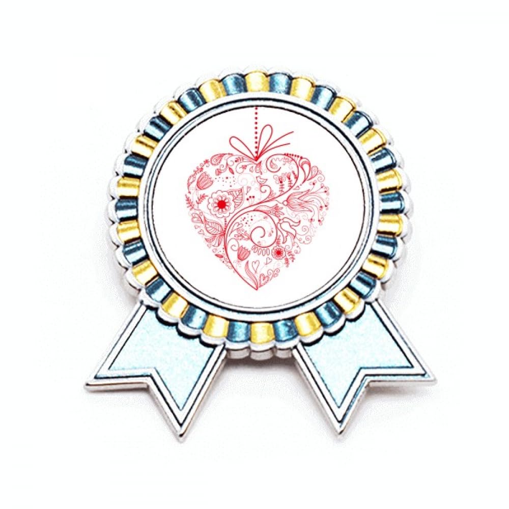 Broche fleur de vigne rouge en métal M : le cadeau de Saint-Valentin idéal - 4