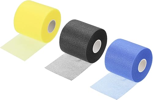 PATIKIL Envoltura de cojín de agarre de bádminton, cinta de agarre de raqueta de tenis PE, mango de película de respaldo antideslizante accesorios