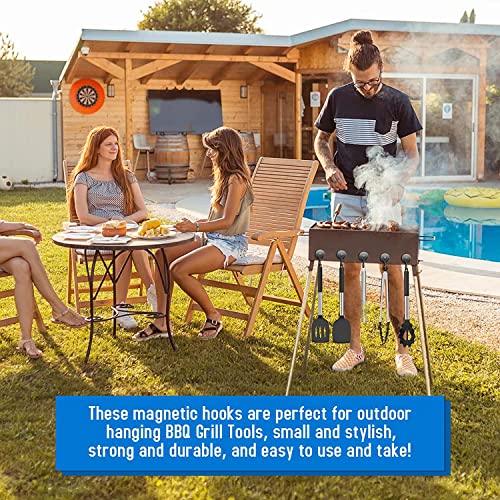 Grtard 3 Pack Magnetic Hooks 25Lbs Neodymium Magnet with Hooks, Magnets with Hooks, Strong Swivel Magnetic Hooks for Hanging, Grill Utensils Tools, Key Holder, Indoor Outdoor Hanging - Cosy Home Interiors Grtard 3 Pack Magnetic Hooks 25Lbs Neodymium Magnet with Hooks, Magnets with Hooks, Strong Swivel Magnetic Hooks for Hanging, Grill Utensils Tools, Key Holder, Indoor Outdoor Hanging - Image 5