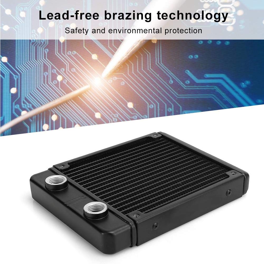 Flash Deals - 70% OFF PC Water Cooling Radiator, 22mm PC Cooling System Computer Water-Cooled Radiator Aluminum Heat Dissipation