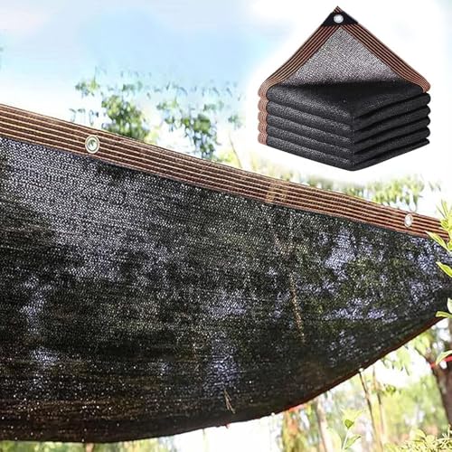 Toldo de jardín transpirable con 90 % de protección UV para balcón y huerto, red rectangular de protección solar (6 x 10 m)
