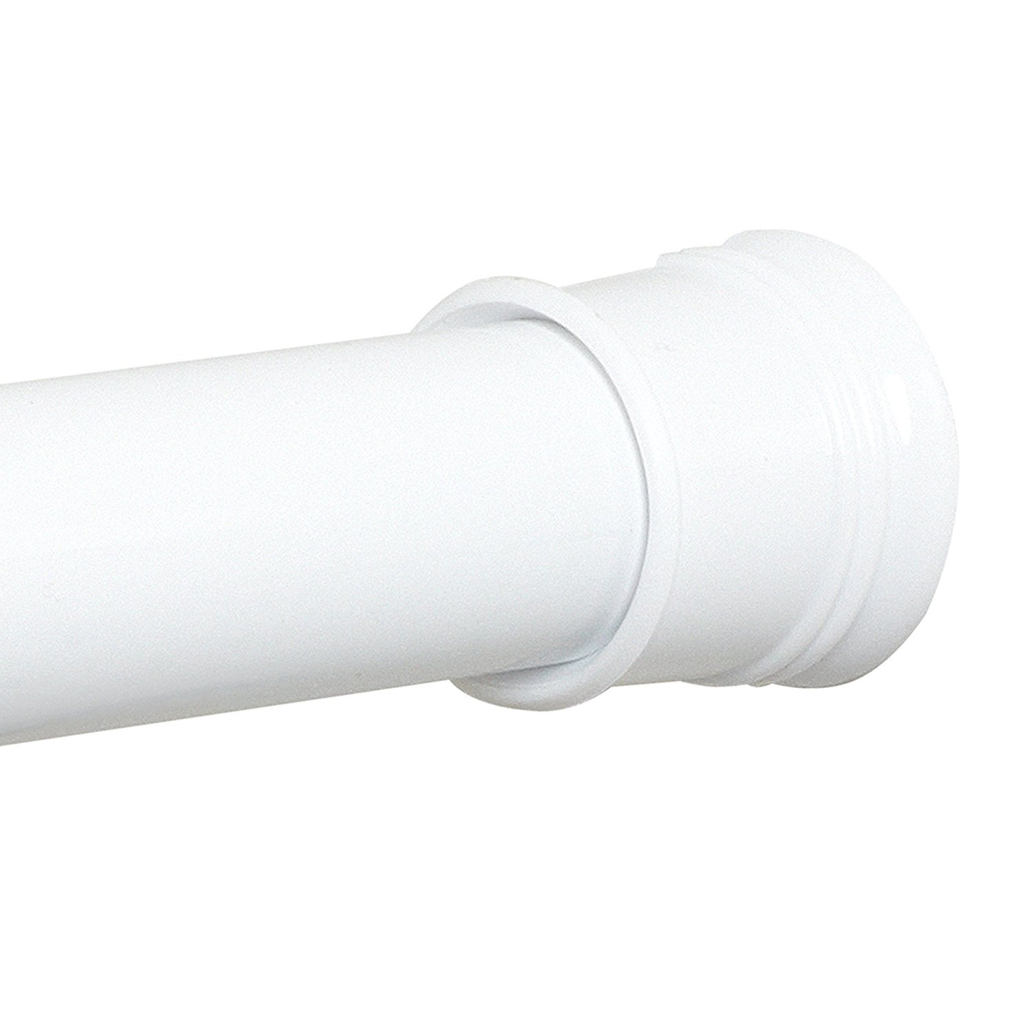 Zenith Shower Curtain Rod 60 in. L White