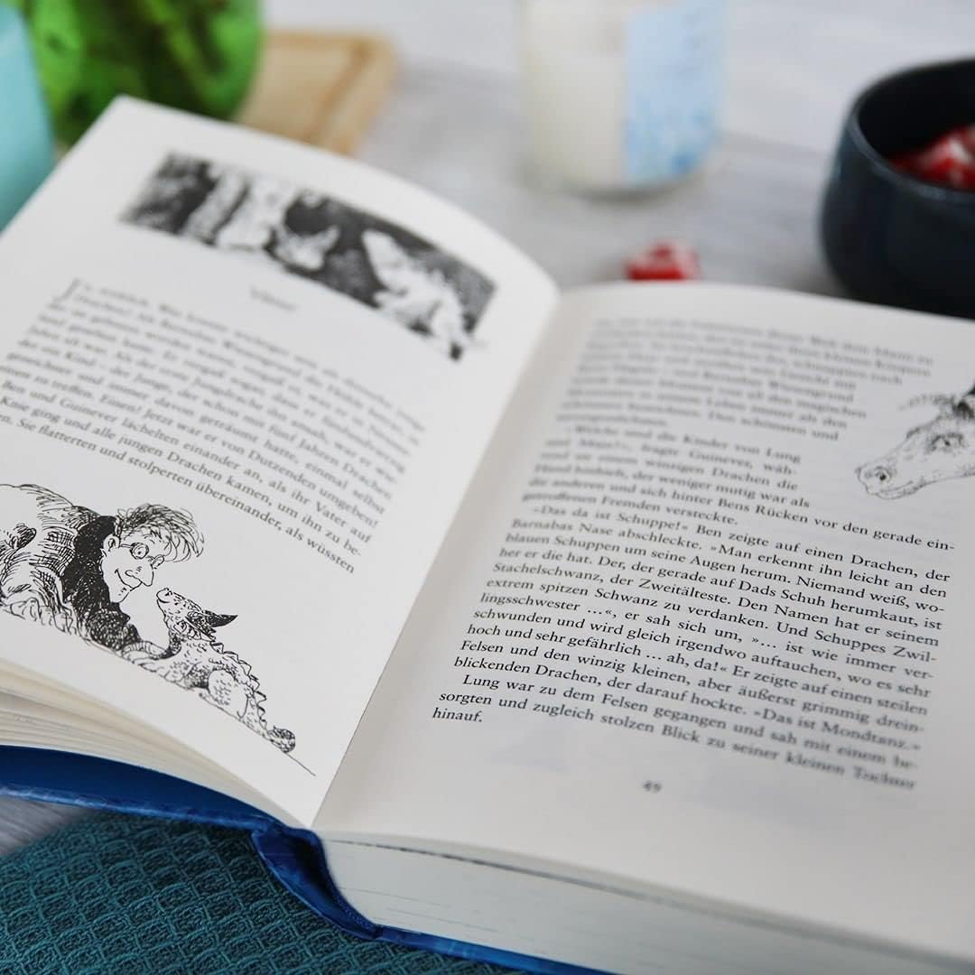 Cornelia Funke - Drachenreiter Reihe Band 1-3: Die Feder eines Greifs, Der Fluch der Aurelia - Fantasy Bücher Bundle voller Drachen, Mut und Abenteuer - Kinderbücher ab 10 mit exklusivem Lesezeichen