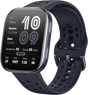 Amazfit Bip 6 Smartwatch: 1.97" AMOLED, 14-Day Battery, Built-in GPS, AI Coach, 140+ Sports Modes, Bluetooth Calls, 50m Waterproof - Black
