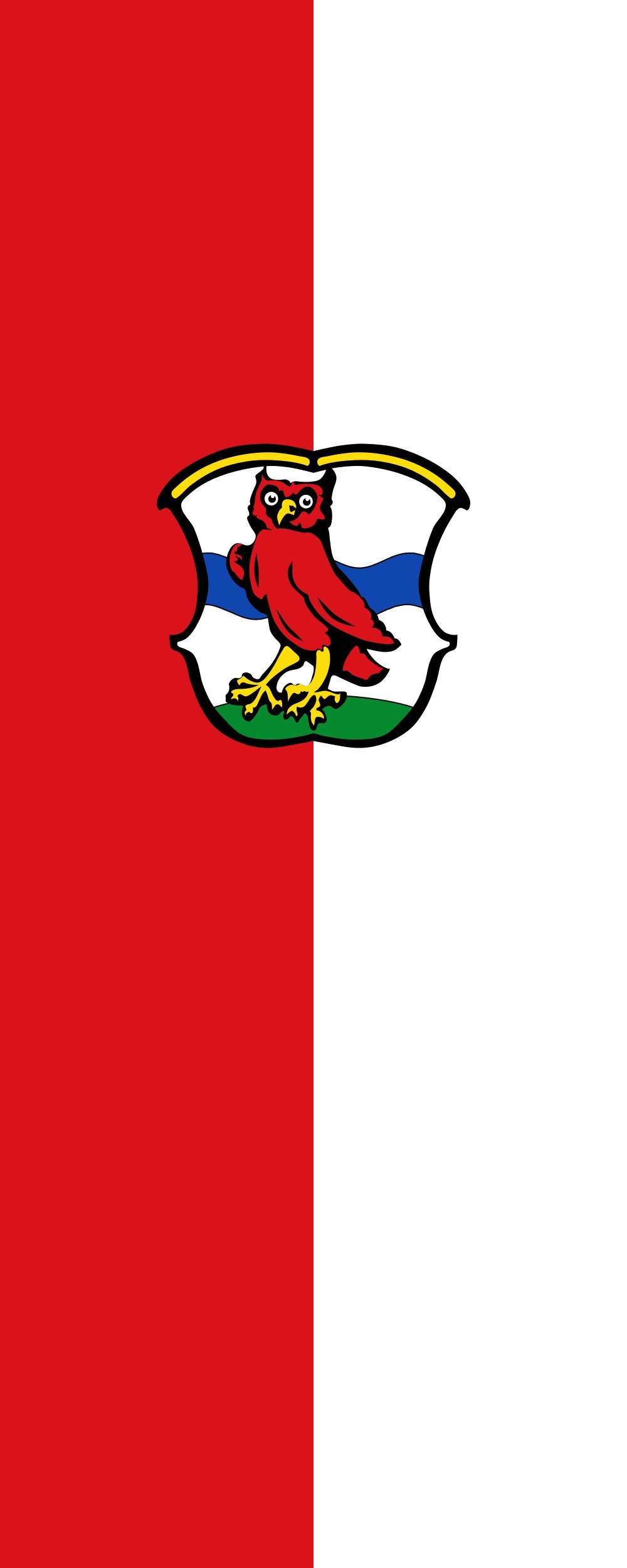 Drapeau Planegg portrait 300x120cm de 3.5m² pour mât