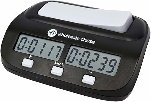 Miniatura 3 de Wholesale Chess Basic Club - Juego completo de ajedrez con marcador y reloj (azul)