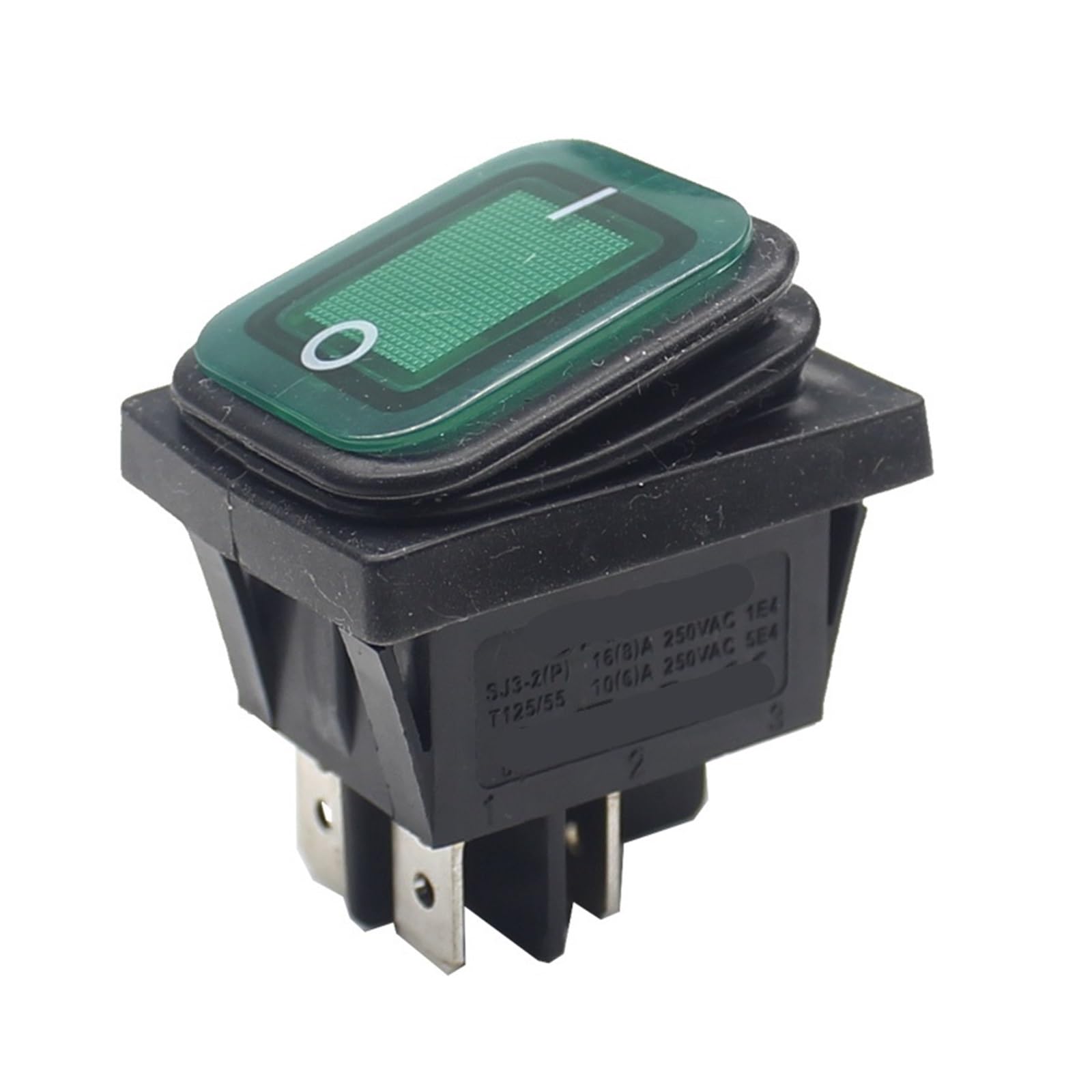 AARTERZZA 1pc SJ3-2P-21n-3-GK 30x22 Rocker Switch 12V LED 220V 16A 250VAC KCD4-201 DPST Switch 4pin
