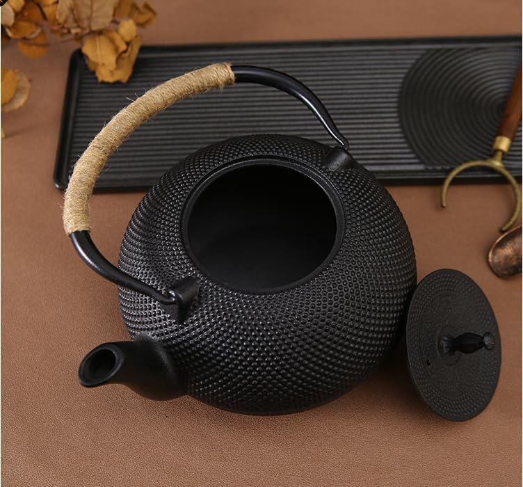 VesVas 南部鉄器 鋳物鉄瓶 1.8L ホーロー加工なし 直火・IH対応 鉄分