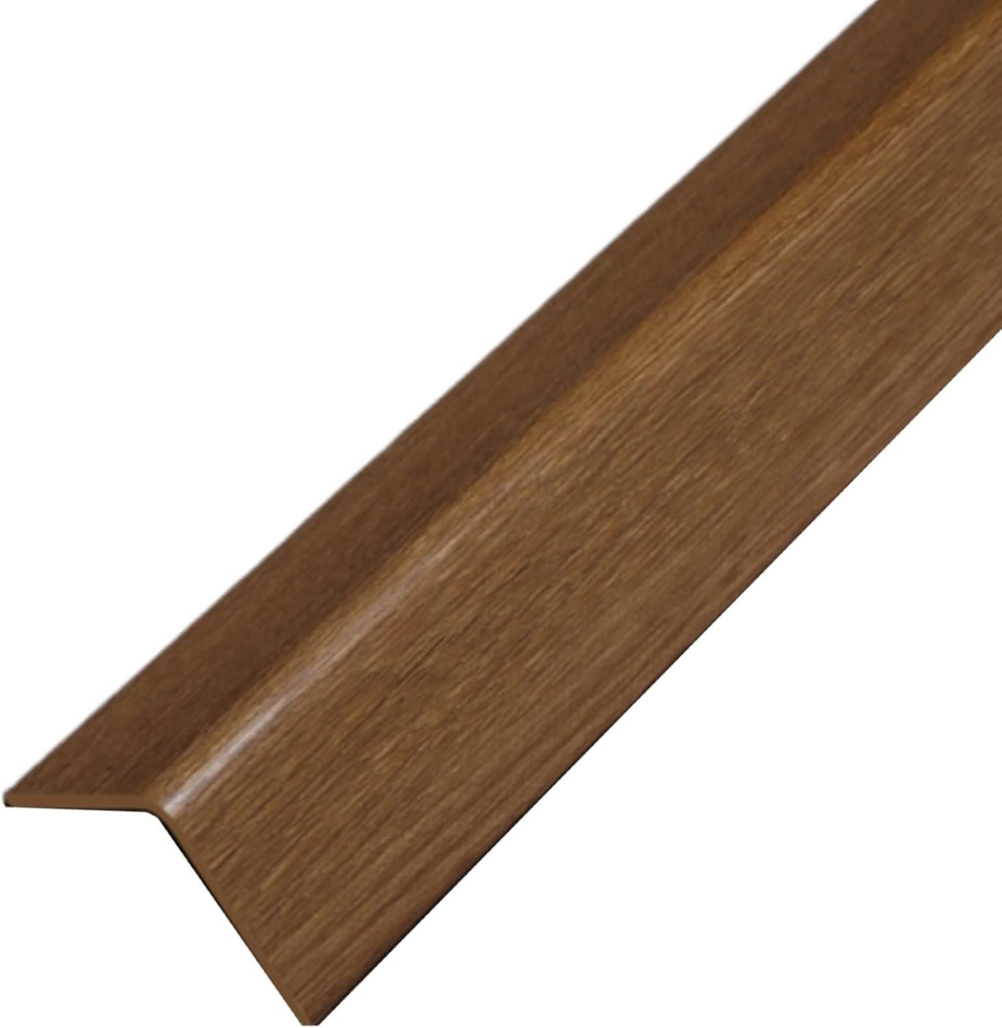 Protezione del bordo della parete con disposizione angolare, | Fasce angolari autoadesive, PVC, protezioni e sicurezza for tavoli, pareti e sedie da restauro(Walnut Color,1.2m)