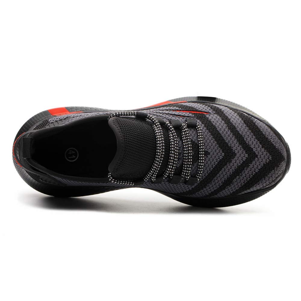 Scarpe Antinfortunistiche Uomo Leggere Scarpe da Lavoro Traspiranti Donna Antiscivolo Scarpe da Cantiere con Punta in Acciaio