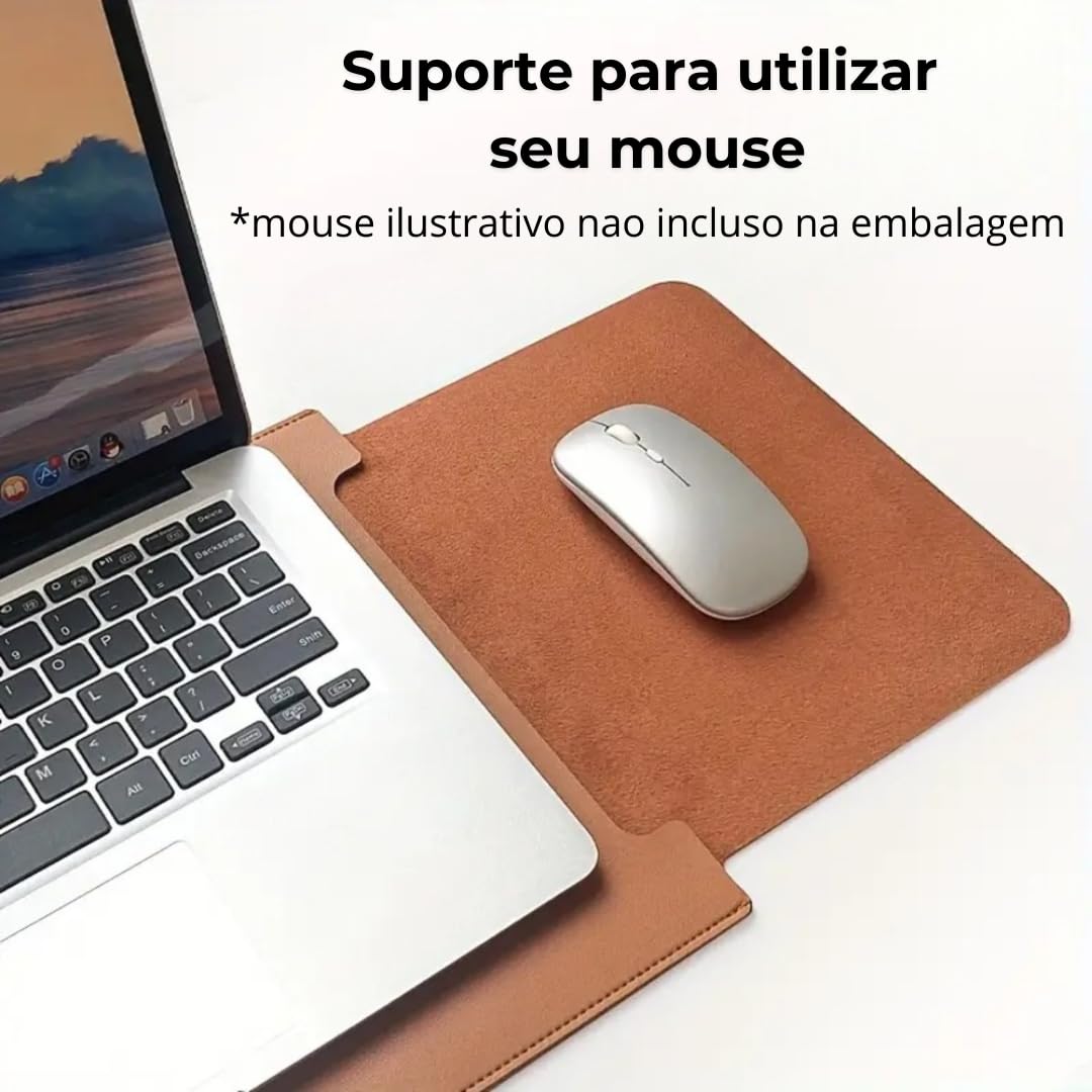 Capa de couro compatível com MacBook Pro 13 polegadas 2016-2024
