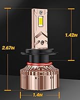 Vista 8 de SEALIGHT Bombillas LED H7 40000LM 6000K blanco frío, 5 minutos Plug-N-Play X6S Light, paquete de 2