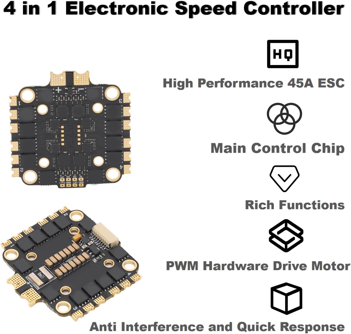 Unlock Performance: Review of the 4 in 1 ESC 45A for Your FPV RC Drone!