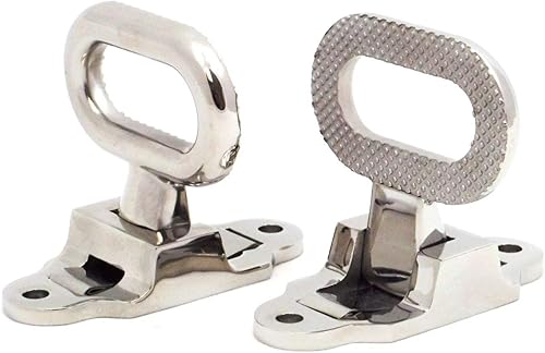 Red Hound Auto 2 patas plegables de acero inoxidable para camión de seguridad de grado marino, para caravana, barco