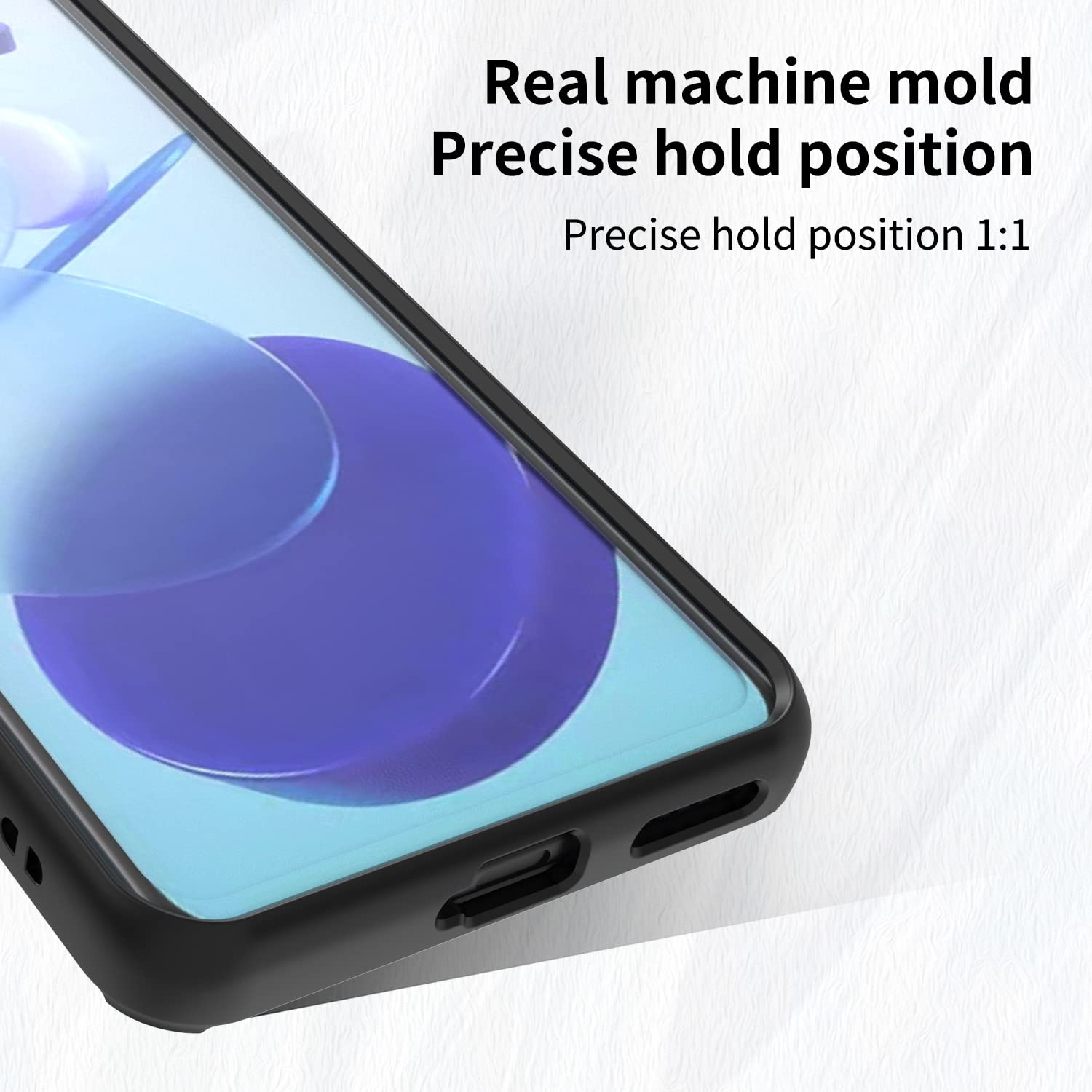 Cover Xiaomi Mi 11 Lite,Custodia con Scorrevole Fotocamera Proteggi Hard PC Back e TPU Bumper Antiurto Case con 360°Rotante Anello Supporto Cover per Xiaomi Mi 11 Lite 5G/4G/5G NE,Nero
