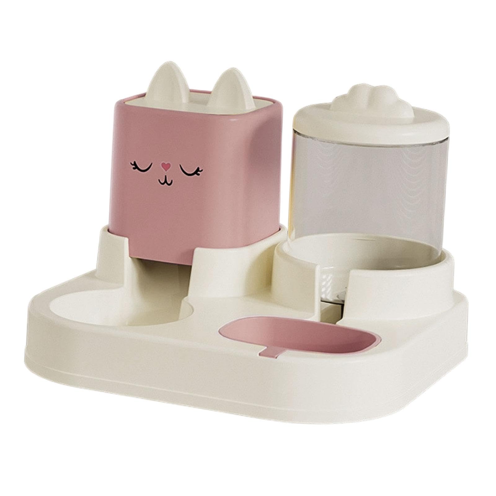 Fontaine à eau amovible avec gamelle intégrée pour chiens et chats