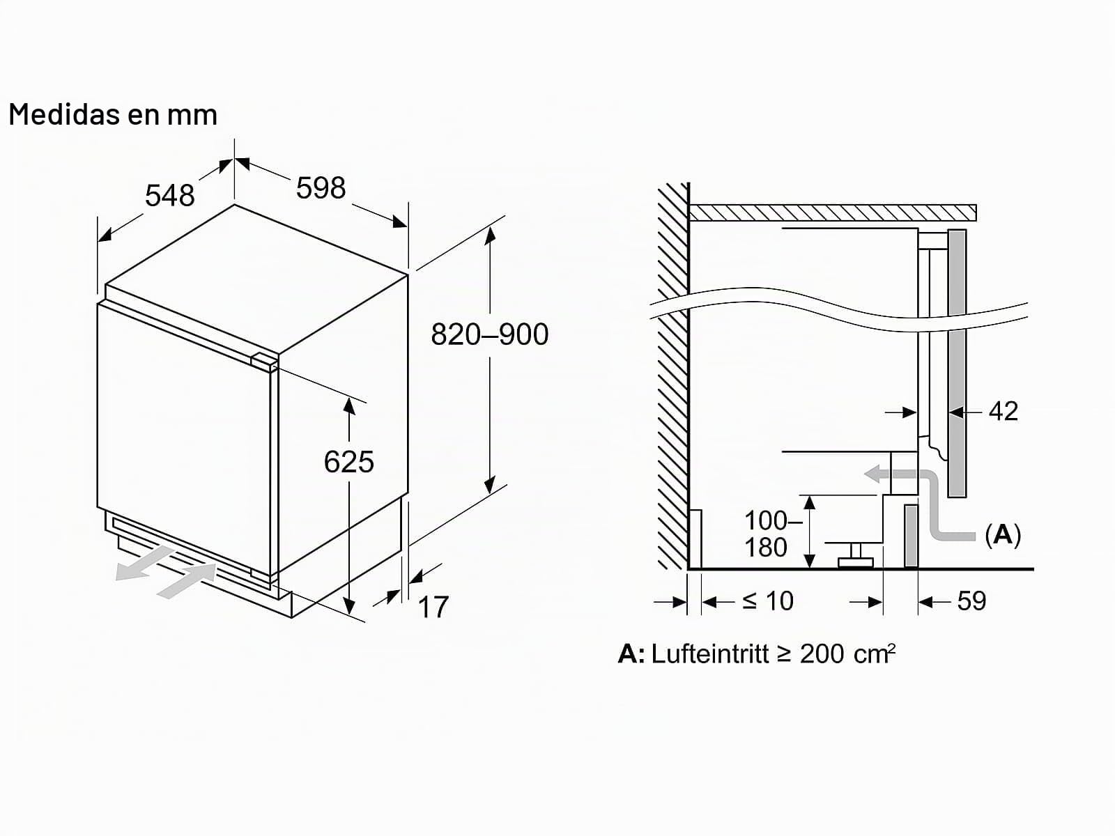 Frigorífico combinado Siemens AG KU21RADE0