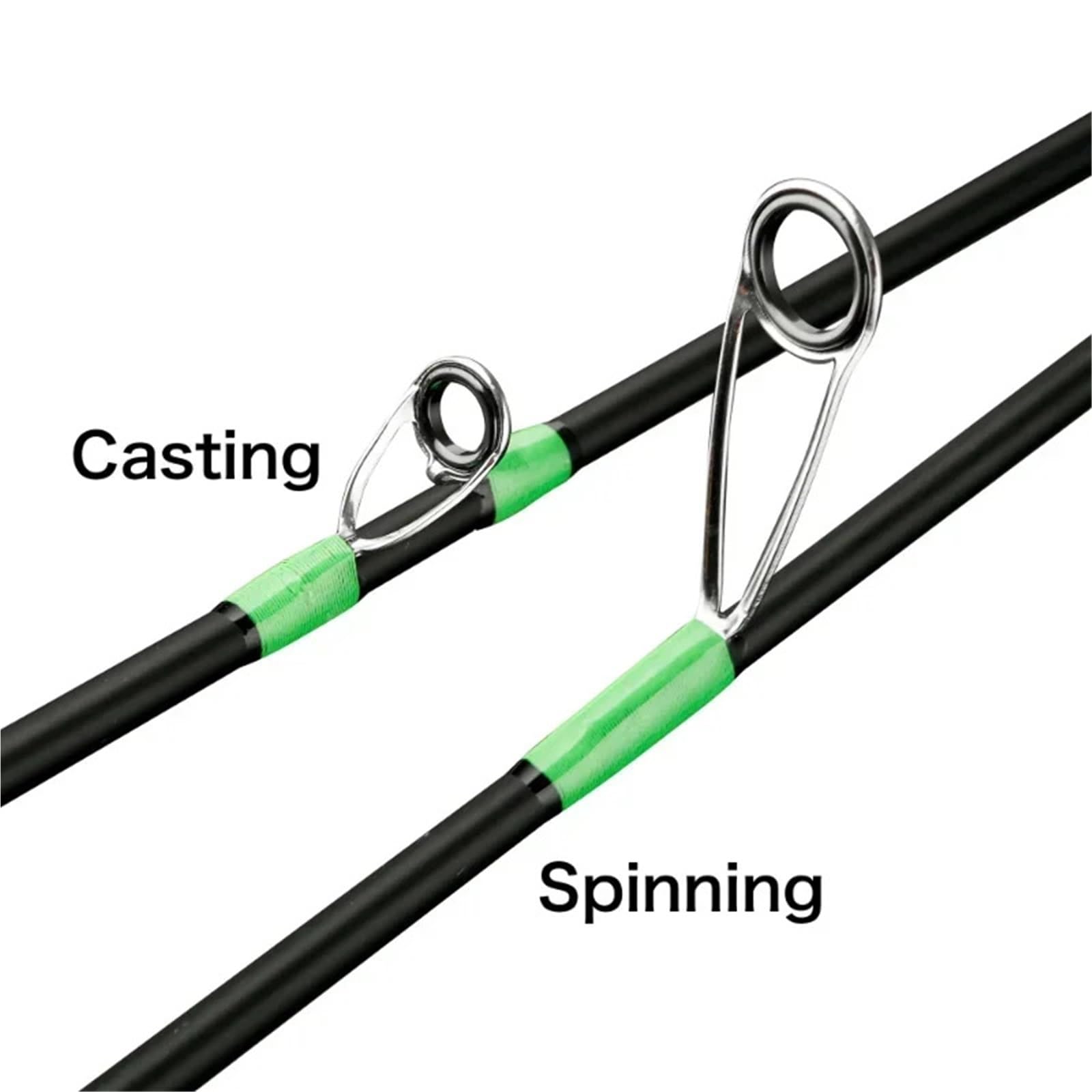 Stipprute Ultraleichte Angelrute aus Kohlefaserguss/Spinning-Angelrute mit Fester Spitze, Köderköder, Angelruten Teleskopangel(Casting Rod,1.5m)