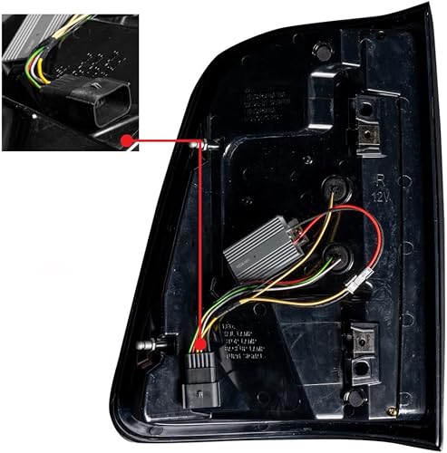 Miniatura 2 de Recon Luces traseras para Ram 1500 2019 2020 2021 LED | Lente ahumada | con señal de giro ámbar de escaneo