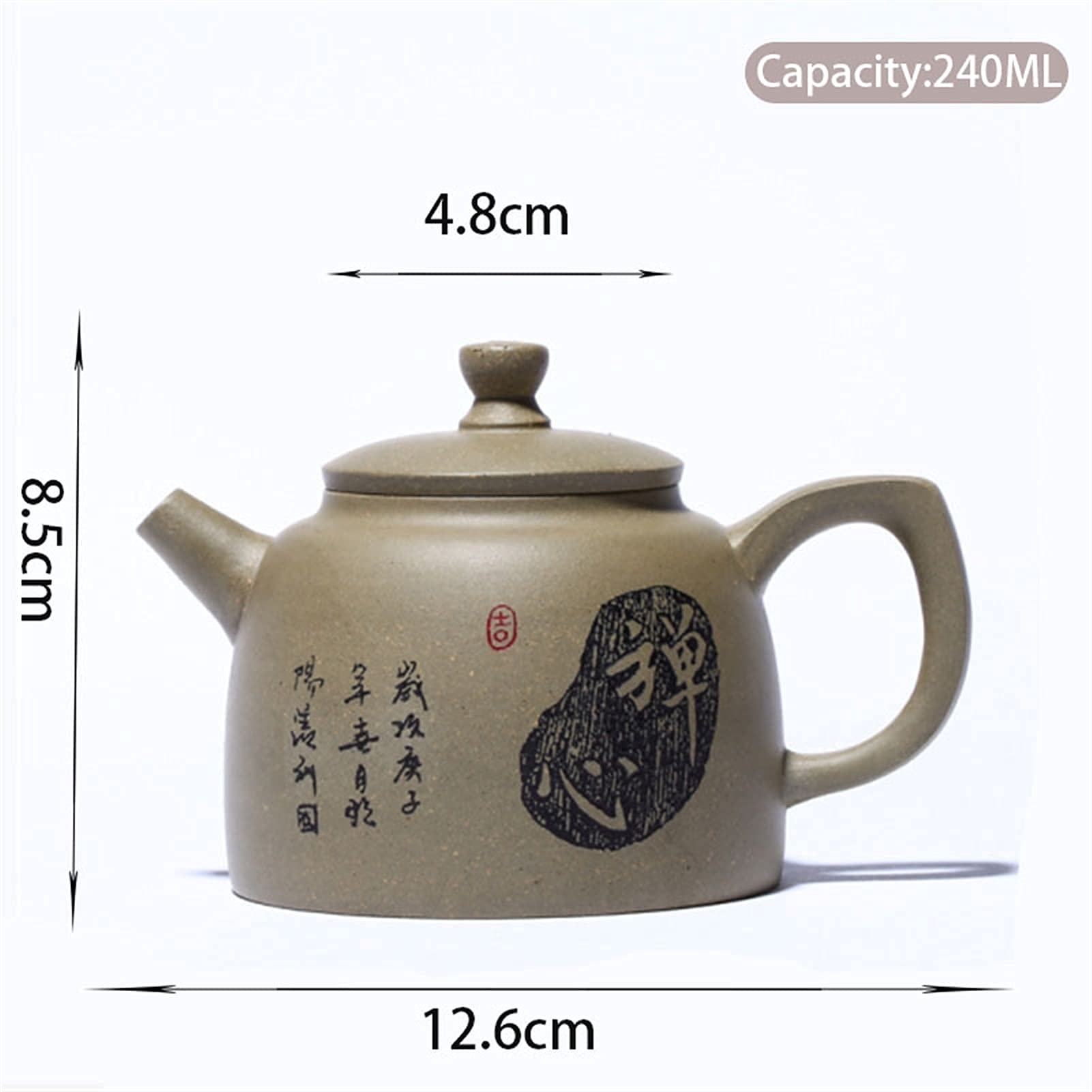 Czajnik 240 ml Autentyczne fioletowe gliniane czajniki do użytku domowego, filtr do herbaty, zestaw do herbaty