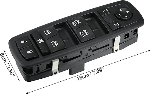 Miniatura 6 de X AUTOHAUX Interruptor eléctrico de la ventana eléctrica del lado del conductor delantero izquierdo para Volkswagen Routan 2009-2014 Reemplazar