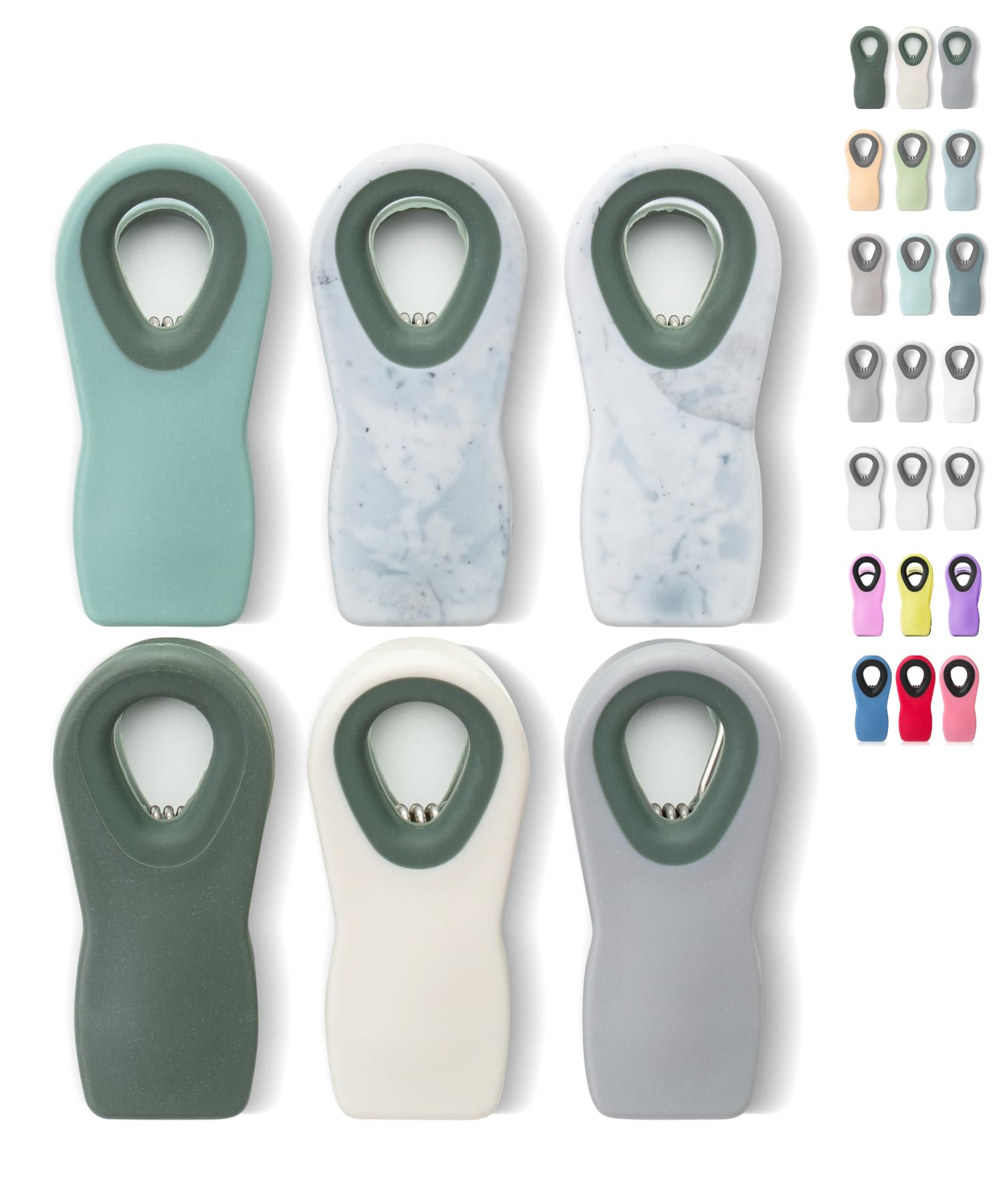 Mr. Pen- Magnetic Chip Clips, 6 Pack, Green Ombre, Bag Clips for Food โ image 1
