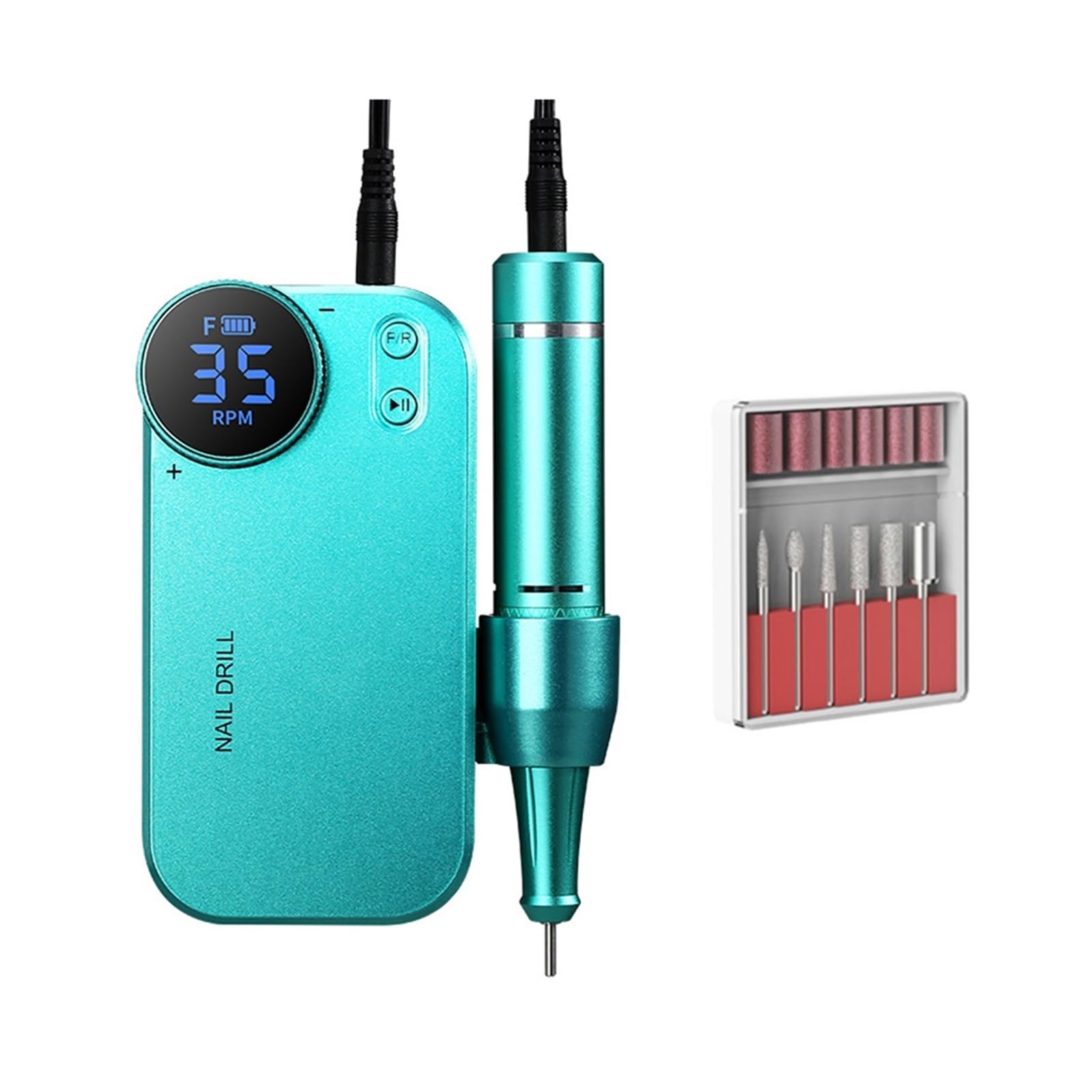 Trapano per unghie, Trapano elettrico per unghie, Kit trapano per unghie professionale Efile da 35000 giri/min, Lima elettrica per unghie per unghie acriliche e unghie in gel, Smerigliatrice per unghi