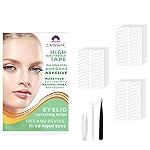 ZMBeautk 7MM 720Pcs Natural Invisible Single Side Eyelid Tape Stickers Medical-use Fiber Eyelid Lift Strip, Instant pull eyes, Perfect for Uneven Mono-Eyelids, Large