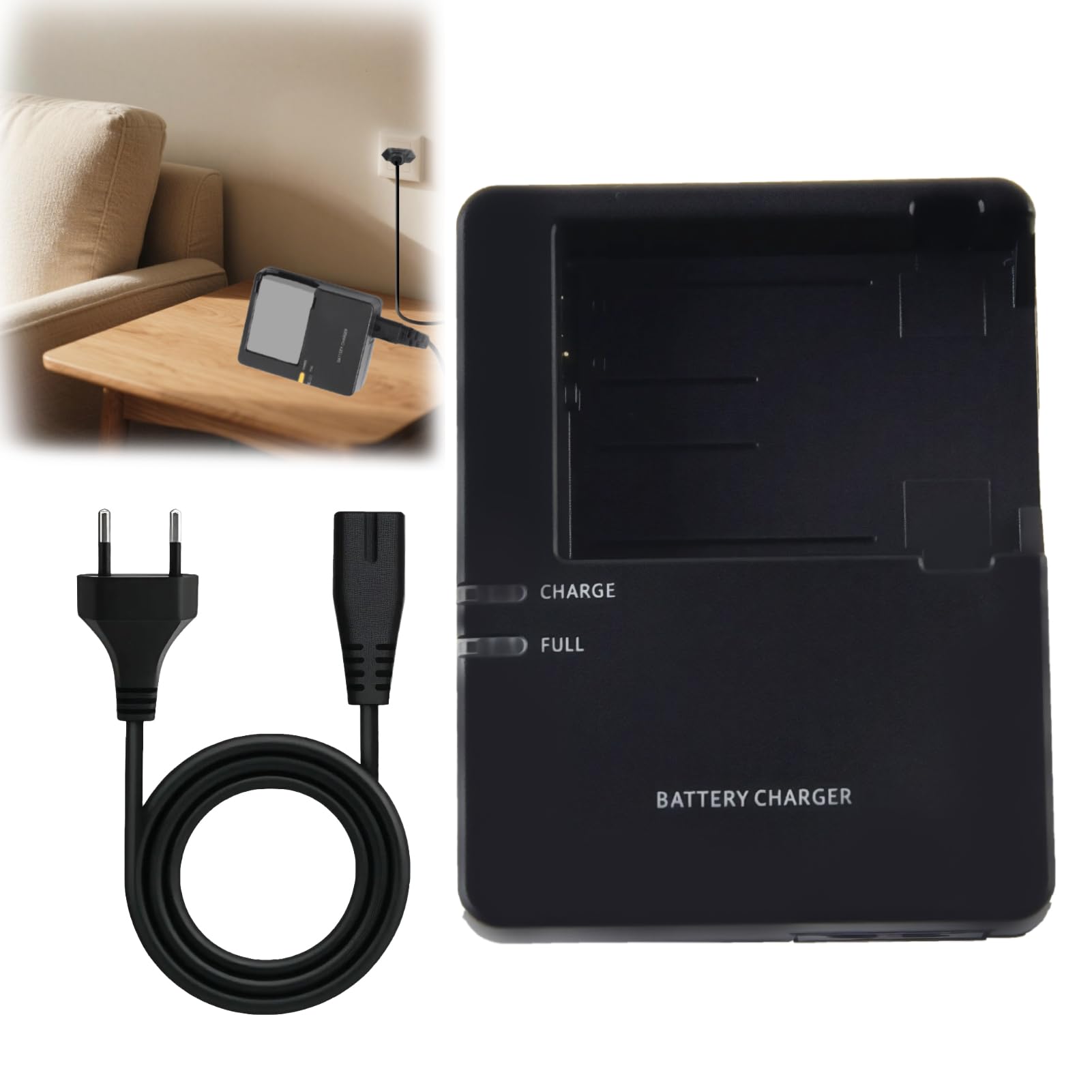 LP-E8 Akku Ladegerät für Canon EOS 550D 600D 650D 700D, Digitalkamera Schnellladegerät für EOS Kiss X4 X5 X6i X7i für LC-E8 LP-E8 Akku, Camera Battery Charger für Rebel T2i T3i T4i T5i SLR Kameras