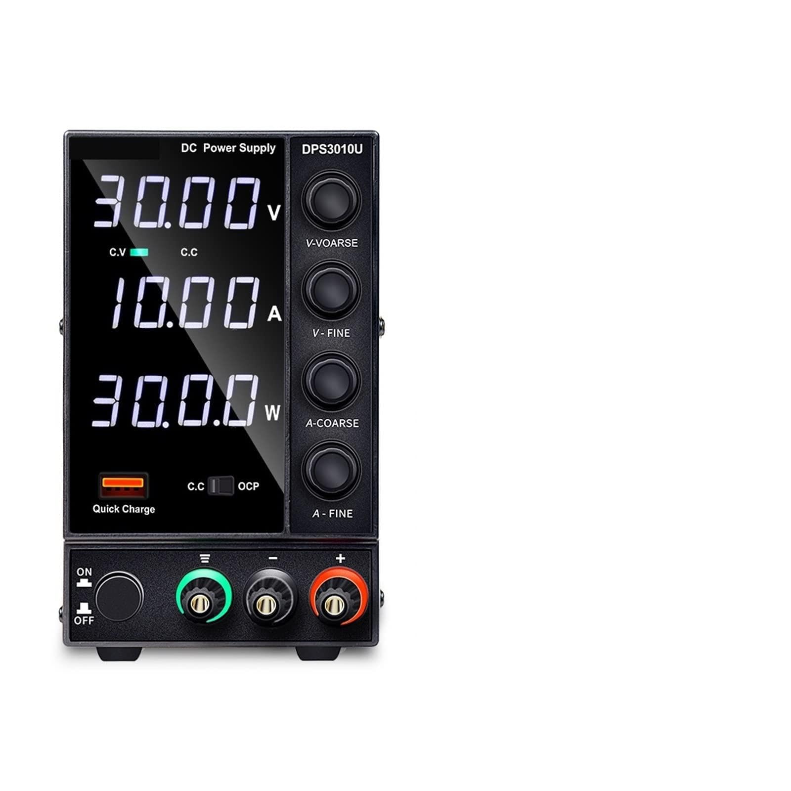 zasilacz laboratoryjny, Zasilacz laboratoryjny 30v 10a Regulowane przełączanie Zasilacz Dc Regulator napięcia Zmienna moc źródła ławki(4 digits DPS 30V 10A)