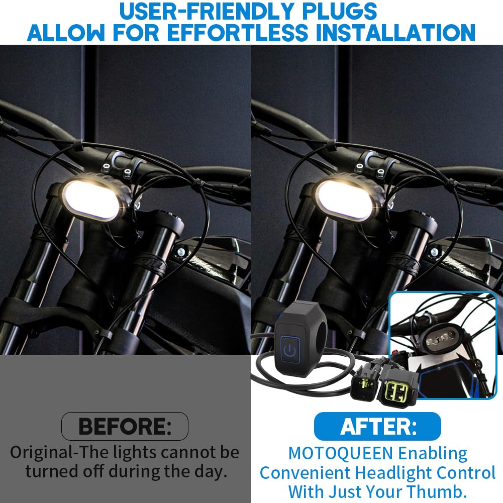 Talaria Sting R MX4 Headlight Headlight Kit For 2023 Talaria Sting R MX4 E-Dirt Bike | Dual Light-Bar Upgrade With Individual Switches Plug And Play Motorcycle Lighting