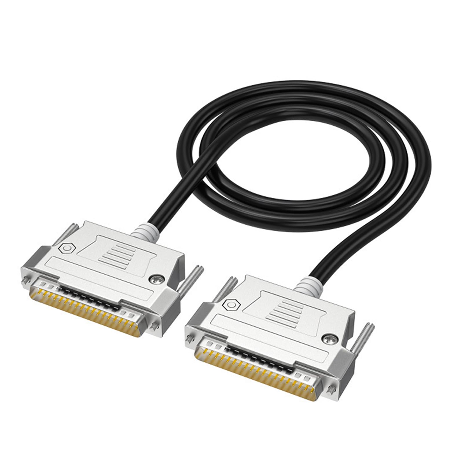 YUELER DB37 Cable DB37 Male to Male Extension Cable 37 Pin Cable Shielded Cord for Secure Data Transmission