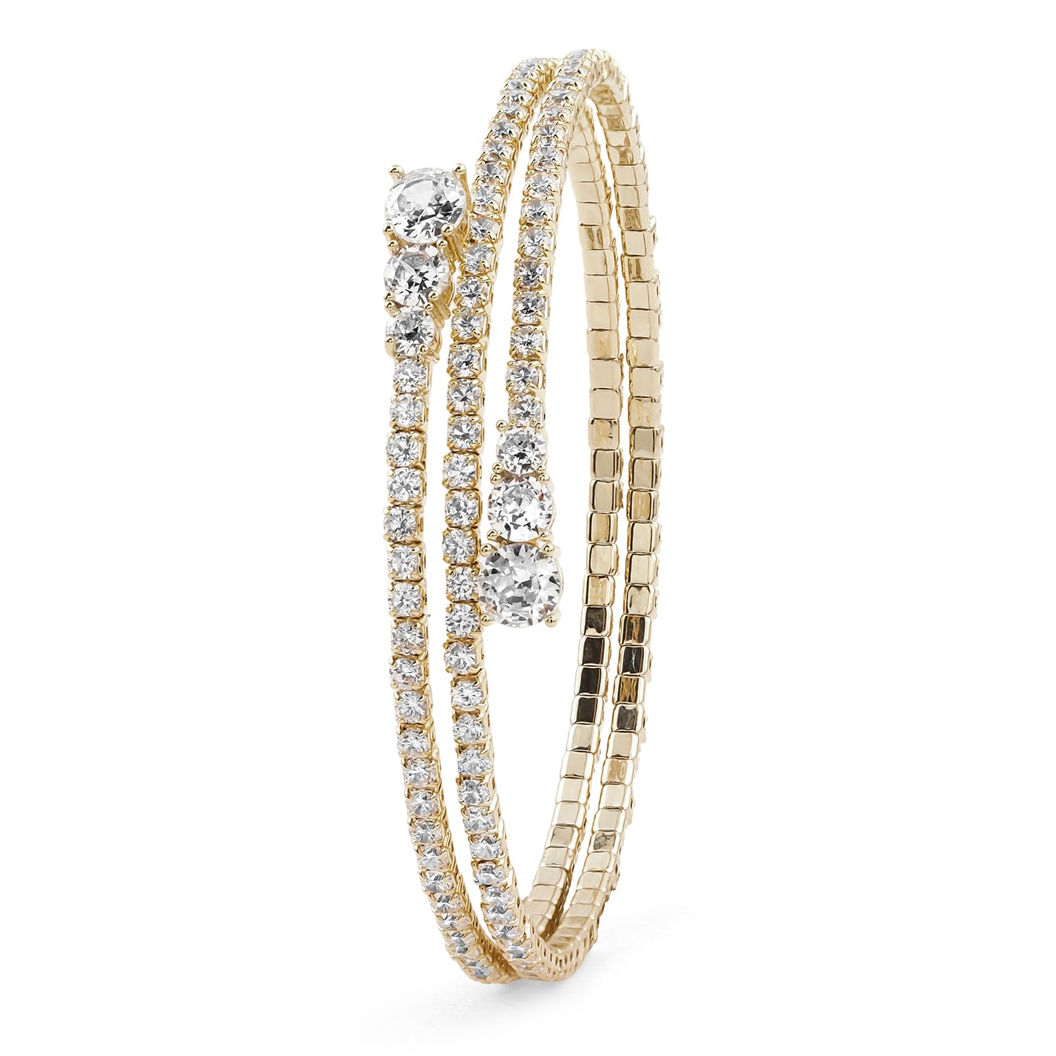 American Diamond Studded Bracelet with Trendy Designs Stylish Jewellery Gift for Women & Girls-image-46